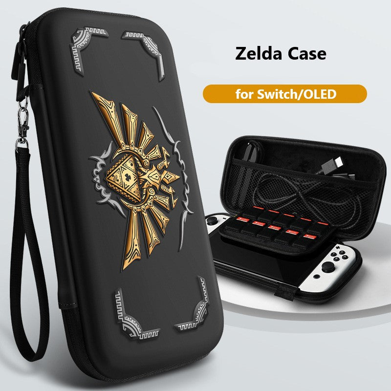 Kilouluv 3D Decoration Large Capacity Carrying Case for Switch/OLED, Portable Hardshell Slim Travel Carrying Case Storgae Bag fit Switch Console & Game Accessories